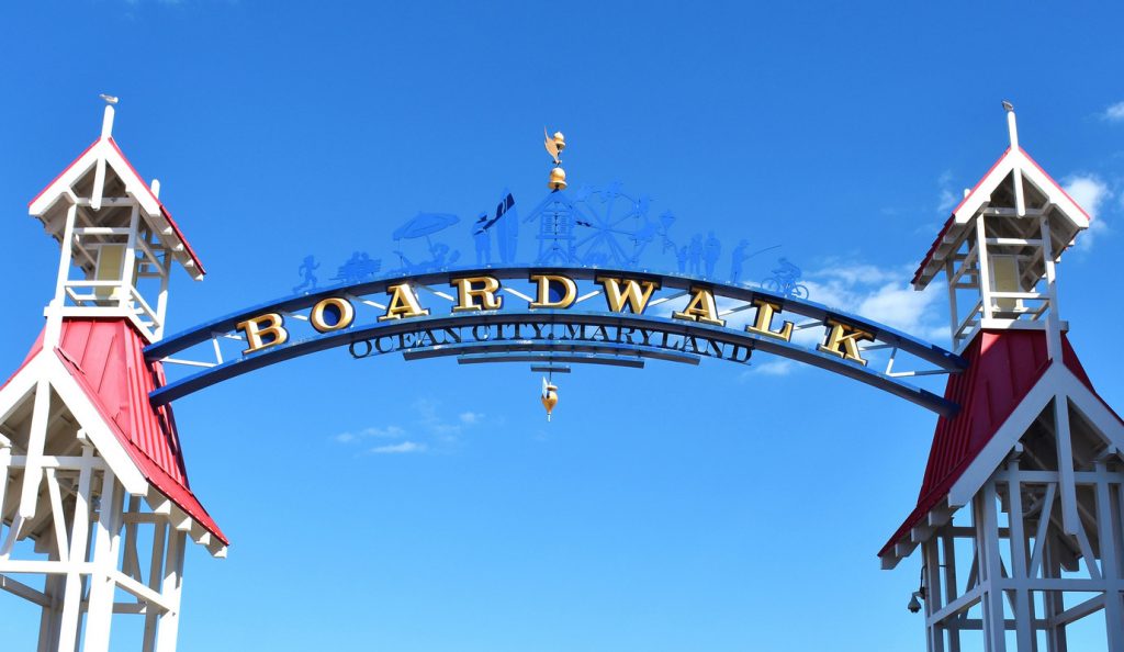 ocean city maryland boardwalk arch sign