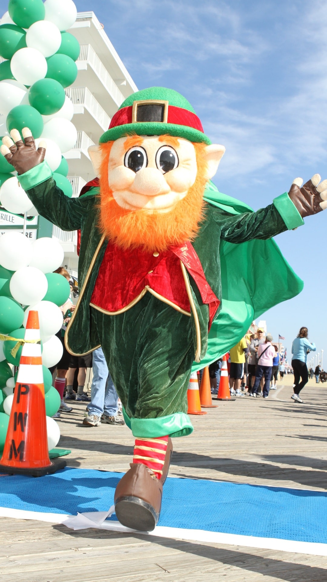 St. Patrick's Leprechaun on Boardwalk
